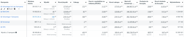 wyniki kampanii performance styczeń-grudzień 2024 mebelzone
