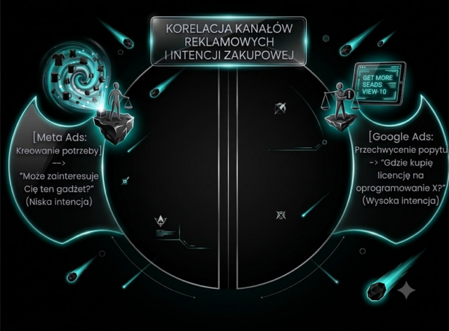 Meta Ads vs. Google Ads - intencja zakupowa